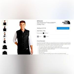 NF0A3LHD
The North Face® ThermoBall™ Trekker Vest